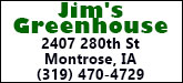 Jim's Greenhouse Sponsorship Banner